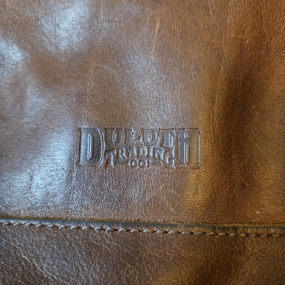 Duluth Trading Lifetime Leather Convertible Backpack Shoulder Bag Brown - Picture 5 of 13